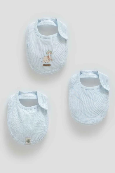 Caramell %100 Pamuk Good Baby 3'lü Mama Önlüğü CRML.ONE1840 - Resim 2