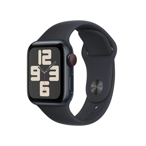 Apple Watch SE GPS + Cellular 40mm Akıllı Saat Midnight with Midnight Sport Band ürün görseli 1