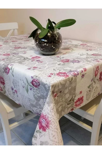 Elyaflı Pvc Muşamba - Desenli Silinebilir Masa Örtüsü ürün görseli