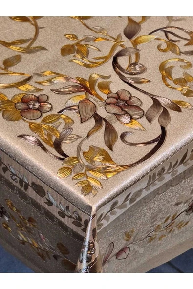 120 x 150  Hazır Metalik Pano Muşamba Pvc Masa Örtüsü - Resim 5