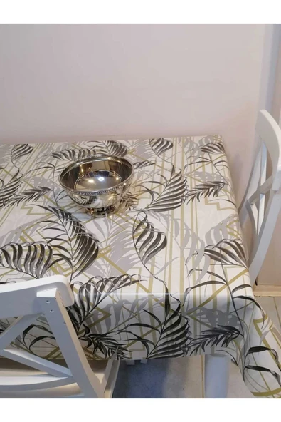 ELYAFLI PVC MUŞAMBA - DESENLİ SİLİNEBİLİR MASA ÖRTÜSÜ - Resim 3