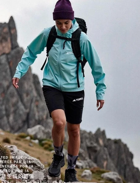 adidas Terrex Kadın Siyah Outdoor Pantolon IZ3322 - Resim 6