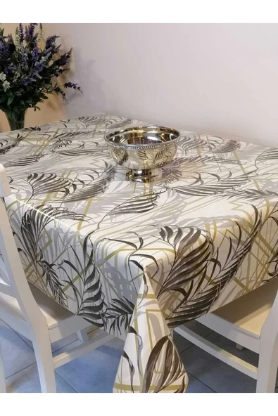 ELYAFLI PVC MUŞAMBA - DESENLİ SİLİNEBİLİR MASA ÖRTÜSÜ - Resim 5