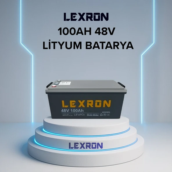 Lexron 100AH 100A 48V LİTYUM BATARYA LiFePO4 ürün görseli