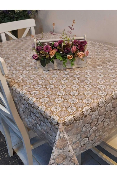 İTHAL PVC MUŞAMBA - DESENLİ SİLİNEBİLİR MASA ÖRTÜSÜ - Resim 2