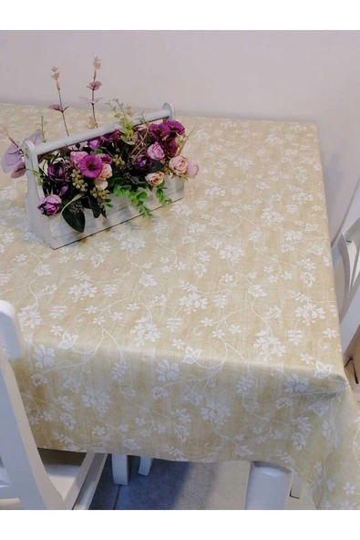Elyaflı Pvc Muşamba - Desenli Silinebilir Masa Örtüsü - Resim 3