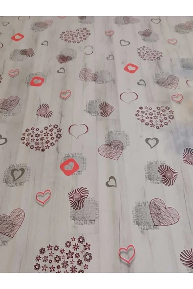 ELYAFLI PVC MUŞAMBA - DESENLİ SİLİNEBİLİR MASA ÖRTÜSÜ - Resim 4