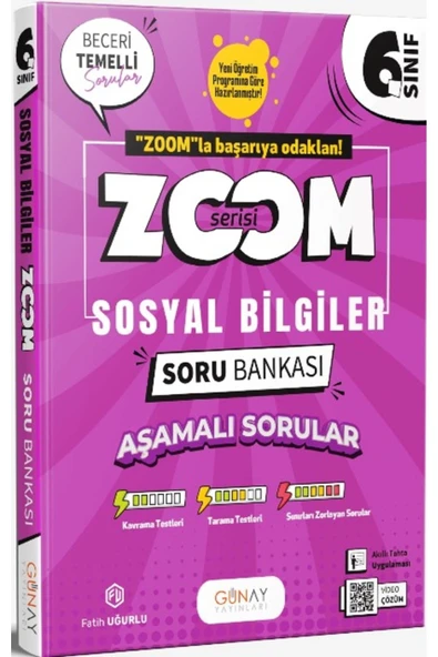 6. Sınıf Sosyal Bilgiler Soru Bankası Zoom Serisi 2026 ürün görseli 1
