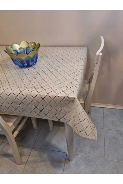 Ithal Pvc Muşamba - Desenli Silinebilir Masa Örtüsü - Resim 3