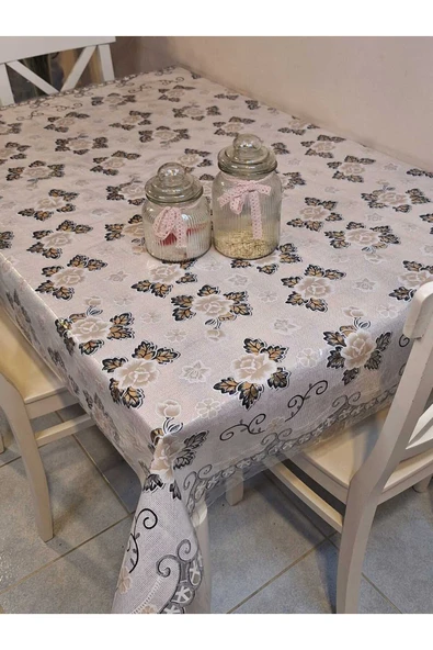 Ithal Pvc Muşamba - Desenli Silinebilir Masa Örtüsü - Resim 3