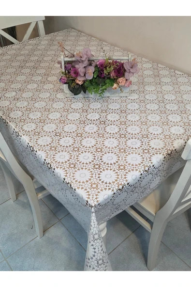 Ithal Pvc Muşamba - Desenli Silinebilir Masa Örtüsü - Resim 4