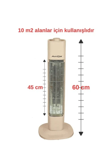 AWOX Ligero X9502 Karbon Isıtıcı - Resim 3