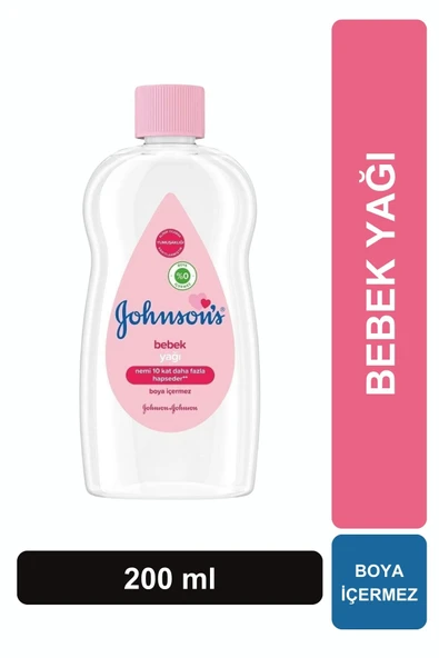 Johnson's Baby Nemlendirici Bebek Yağı 200 ml ürün görseli