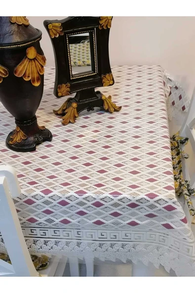 İTHAL PVC MUŞAMBA - DESENLİ SİLİNEBİLİR MASA ÖRTÜSÜ - Resim 4