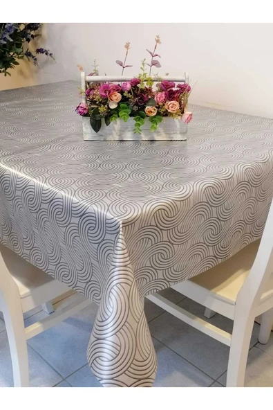 ELYAFLI PVC MUŞAMBA - DESENLİ SİLİNEBİLİR MASA ÖRTÜSÜ ürün görseli