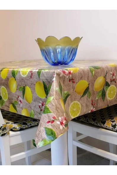 ELYAFLI PVC MUŞAMBA - DESENLİ SİLİNEBİLİR MASA ÖRTÜSÜ ürün görseli