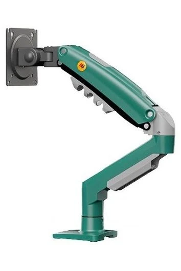 N.Bayou F80-XK amortisörlü  monitör masa yeşil kol ürün görseli 1