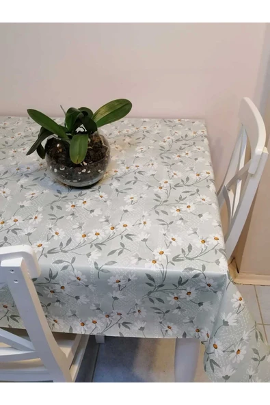 Elyaflı Pvc Muşamba - Desenli Silinebilir Masa Örtüsü - Resim 5