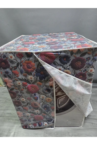 PVC Kumaş Doku Kurutma & Çamaşır Makinesi Örtüsü – Suya Dayanıklı, Kolay Temizlenir - Resim 4