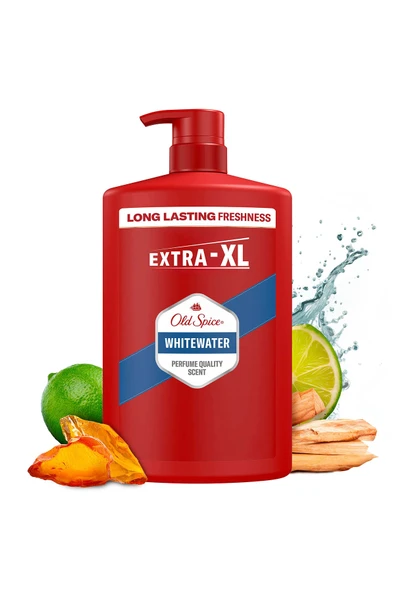 Old Spice Whitewater Erkekler İçin Duş Jeli ve Şampuan 1000 ml Ekstra-XL - Resim 3
