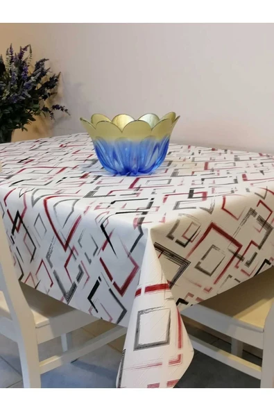 ELYAFLI PVC MUŞAMBA - DESENLİ SİLİNEBİLİR MASA ÖRTÜSÜ ürün görseli