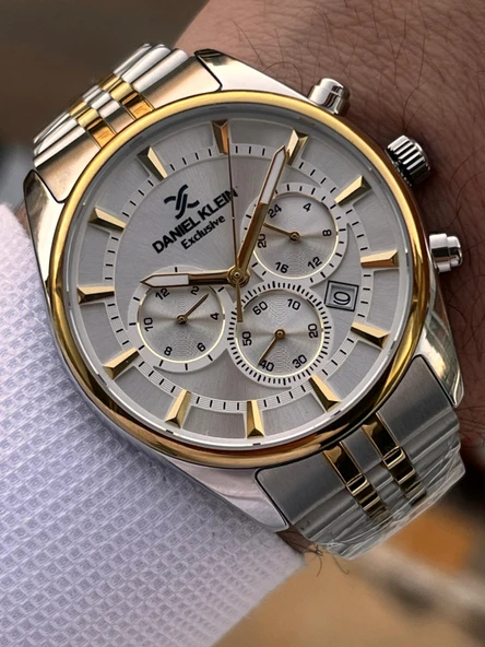 Daniel Klein İç Fonksiyonları Aktif 30 Mt Suya Dayanıklı 2 Yıl Garantili Erkek Kol Saati FG.13351.8 - Resim 2