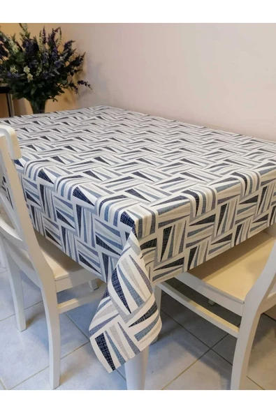 ELYAFLI PVC MUŞAMBA - DESENLİ SİLİNEBİLİR MASA ÖRTÜSÜ - Resim 2