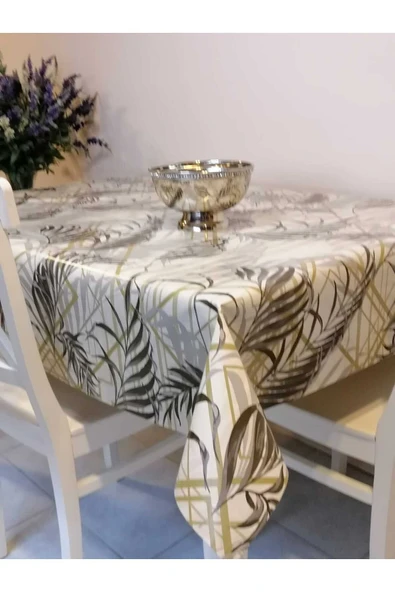ELYAFLI PVC MUŞAMBA - DESENLİ SİLİNEBİLİR MASA ÖRTÜSÜ ürün görseli