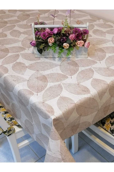 ELYAFLI PVC MUŞAMBA - DESENLİ SİLİNEBİLİR MASA ÖRTÜSÜ ürün görseli