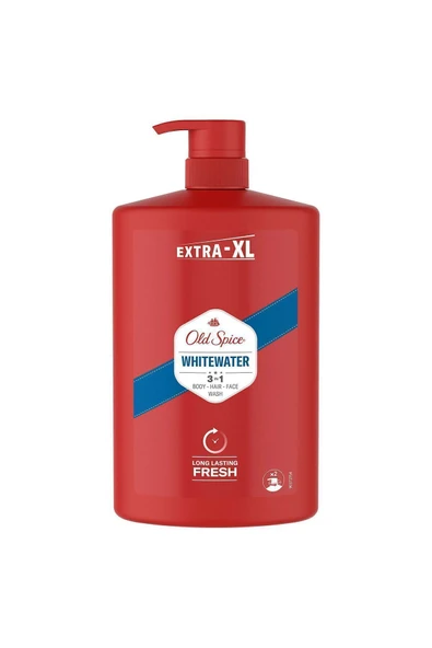 Old Spice Whitewater Erkekler İçin Duş Jeli ve Şampuan 1000 ml Ekstra-XL - Resim 10