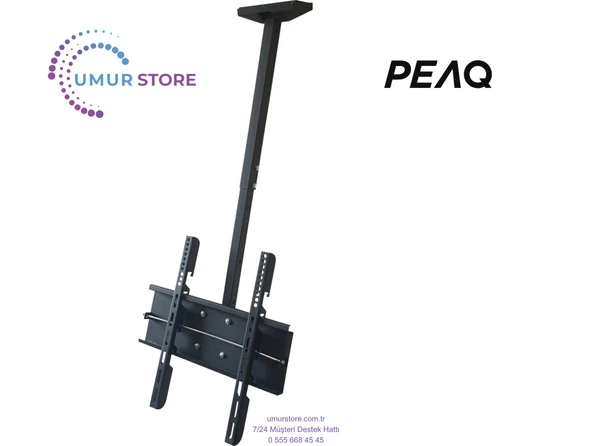 PEAQ PQ50FMN252 50 inç 126 Ekran Dahili Uydu Alıcılı Smart 4K UHD Lcd Led Tv Kilitli Hareketli Tavan Askı Aparatı ürün görseli 1