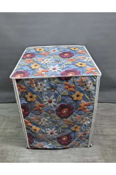 Kumaş Dokulu PVC Çamaşır & Kurutma Makinesi Örtüsü – Su Geçirmez, Dayanıklı ve Modern Tasarım - Resim 2