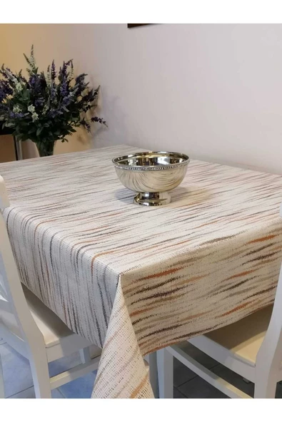 ELYAFLI PVC MUŞAMBA - DESENLİ SİLİNEBİLİR MASA ÖRTÜSÜ - Resim 5