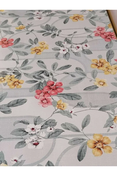 Elyaflı Pvc Muşamba - Desenli Silinebilir Masa Örtüsü - Resim 6