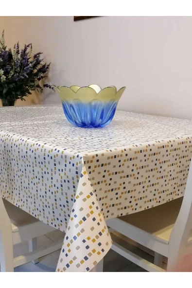 ELYAFLI PVC MUŞAMBA - DESENLİ SİLİNEBİLİR MASA ÖRTÜSÜ ürün görseli