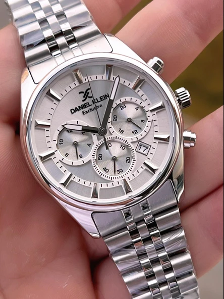 Daniel Klein İç Fonksiyonları Aktif 30 Mt Suya Dayanıklı 2 Yıl Garantili Erkek Kol Saati FG.13351.1 - Resim 4