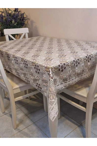 Ithal Pvc Muşamba - Desenli Silinebilir Masa Örtüsü - Resim 2