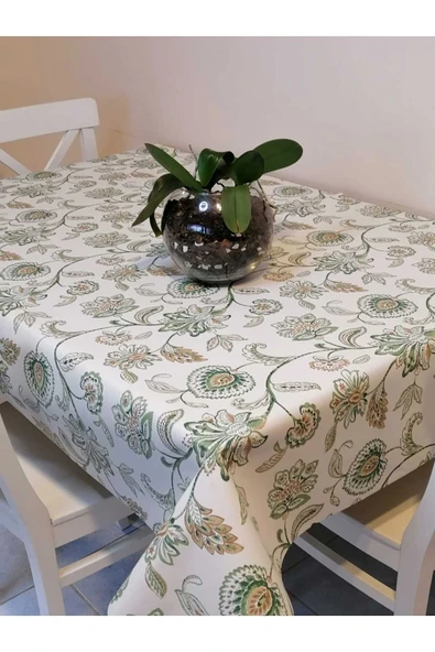 Elyaflı Pvc Muşamba - Desenli Silinebilir Masa Örtüsü - Resim 3
