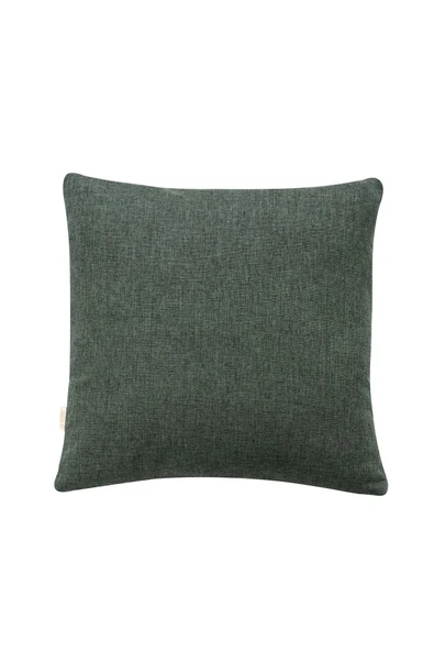 Yeşil Tekli Keten Dokuma Kırlent Kılıfı Dekoratif Kırlent 55x55cm - Resim 2