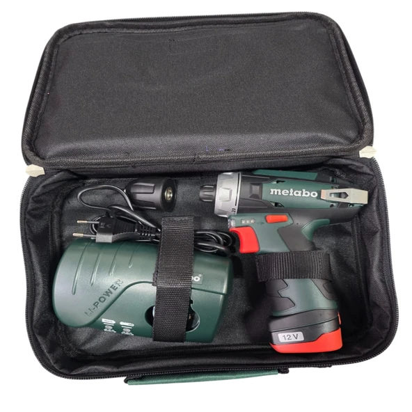 METABO POWERMAXXBS+LC40 Akülü Matkap 1 adet AKÜ (600079500) - Resim 2