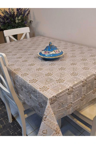 İTHAL PVC MUŞAMBA - DESENLİ SİLİNEBİLİR MASA ÖRTÜSÜ - Resim 2
