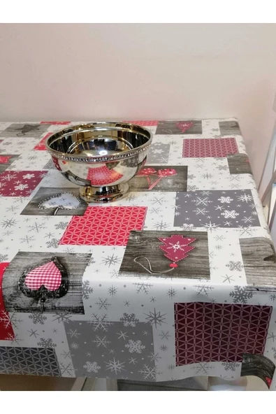 Elyaflı Pvc Muşamba - Desenli Silinebilir Masa Örtüsü - Resim 4