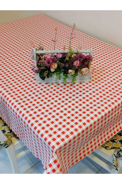 ELYAFLI PVC MUŞAMBA - DESENLİ SİLİNEBİLİR MASA ÖRTÜSÜ - Resim 2
