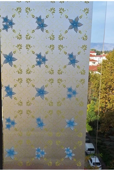 Cam Filmi Kaplama Statik Folyo Buzlu Desenli Duşa Kabin Pencere Ofis Dekorasyon ürün görseli