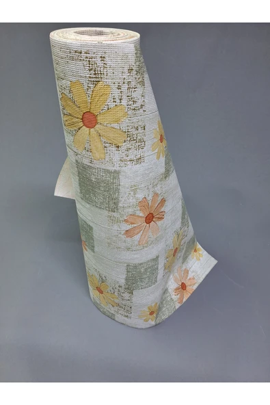 Desenli  Raf Ve Dolop Içi Örtüsü -  Kaymaz Raf Örtüsü 50cm X 500 Cm - Resim 9