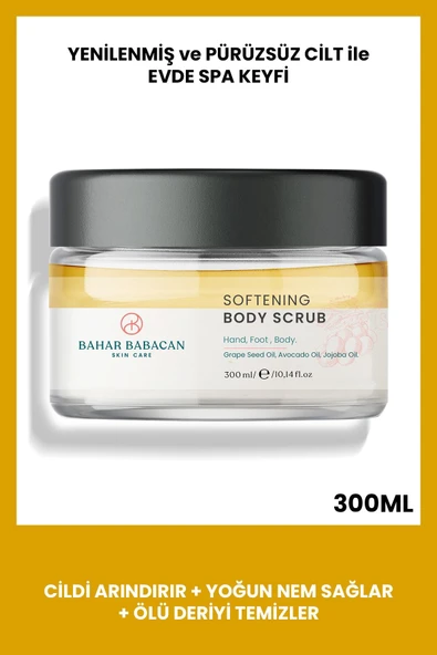 Bahar Babacan Jojoba Yağı Özütü Ve Mineral Tuzlu Yumuşatıcı Etkili El Ayak Vücut Peelingi 300ml - Resim 8