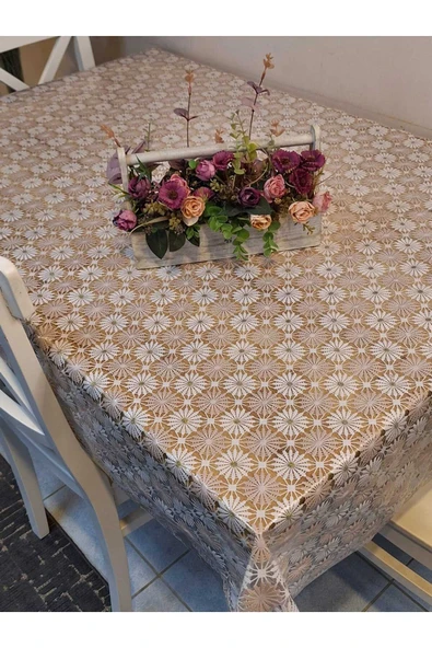 İTHAL PVC MUŞAMBA - DESENLİ SİLİNEBİLİR MASA ÖRTÜSÜ - Resim 3