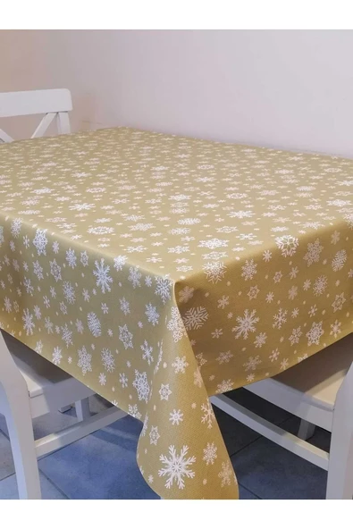 Elyaflı Pvc Muşamba - Desenli Silinebilir Masa Örtüsü - Resim 4