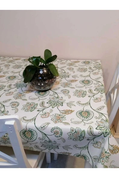 Elyaflı Pvc Muşamba - Desenli Silinebilir Masa Örtüsü - Resim 6