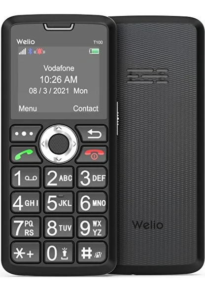 WELİO T100 TUŞLU TELEFON BÜYÜK EKRAN - Resim 2